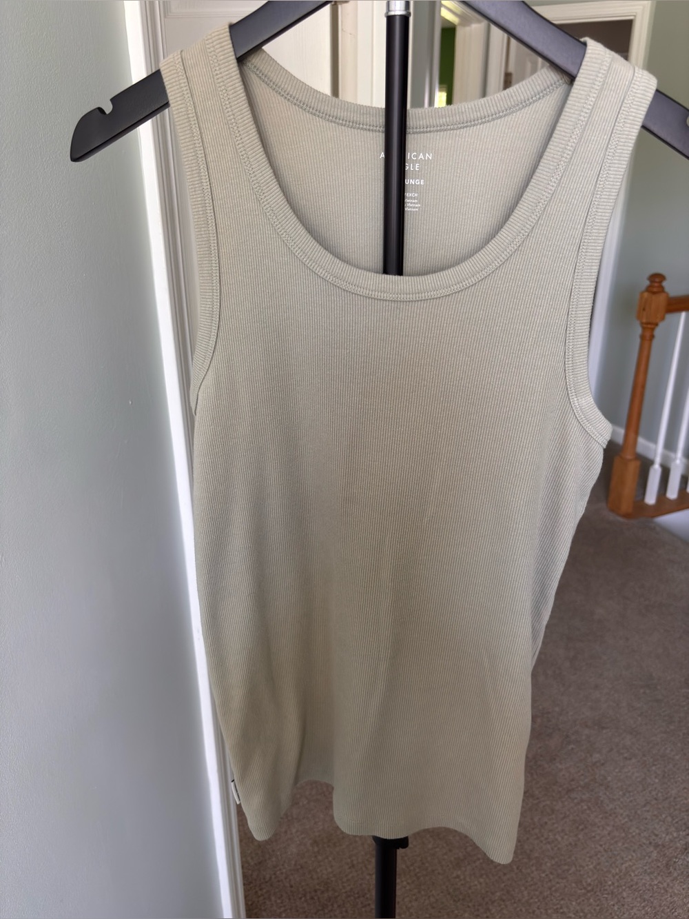 American Eagle AE Lounge Ribbed Tank Top Women’s XS Sage Green
